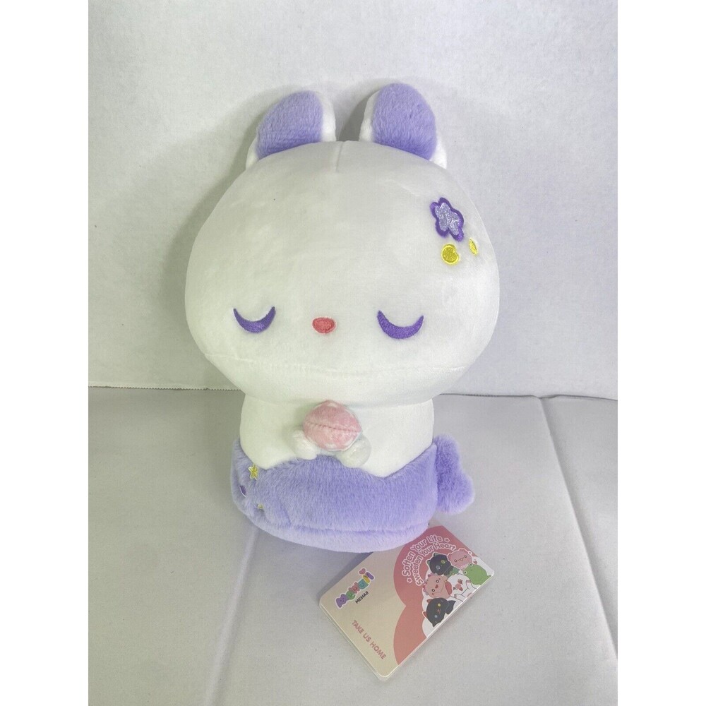 Mewaii Bunny Rabbit Mermaid Kawaii Plush Stuffed Animal Toy White Purple New